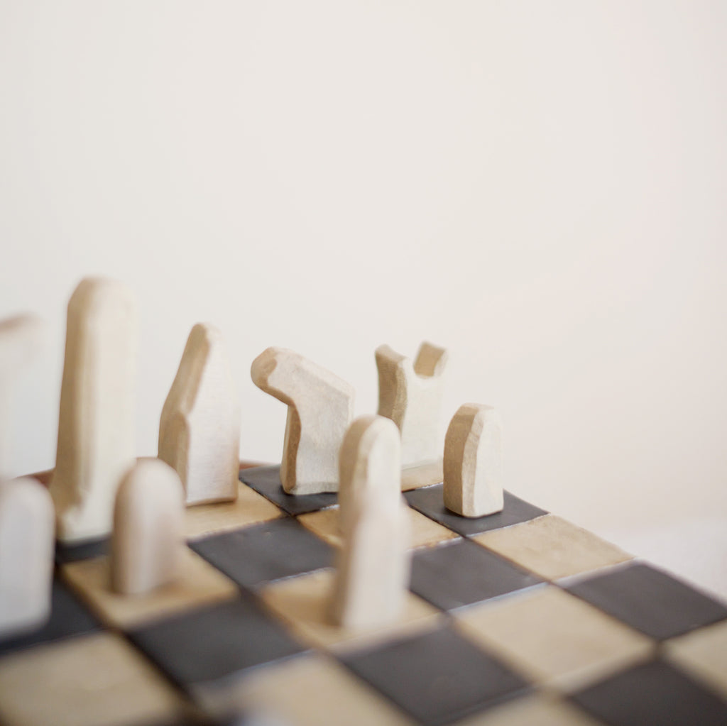 Handcrafted Ceramic Chessboard — Made to Order