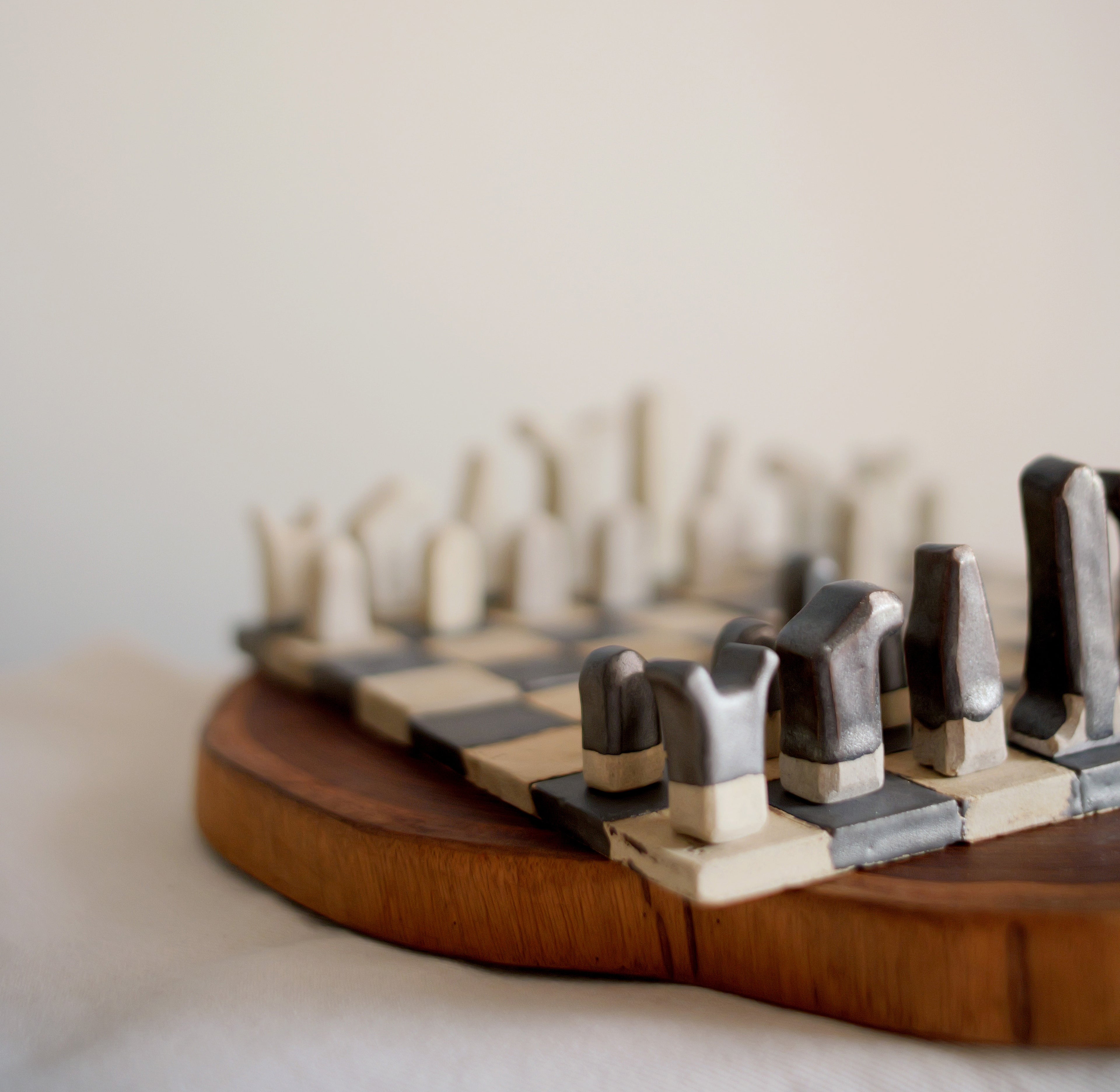 Handcrafted Ceramic Chessboard — Made to Order