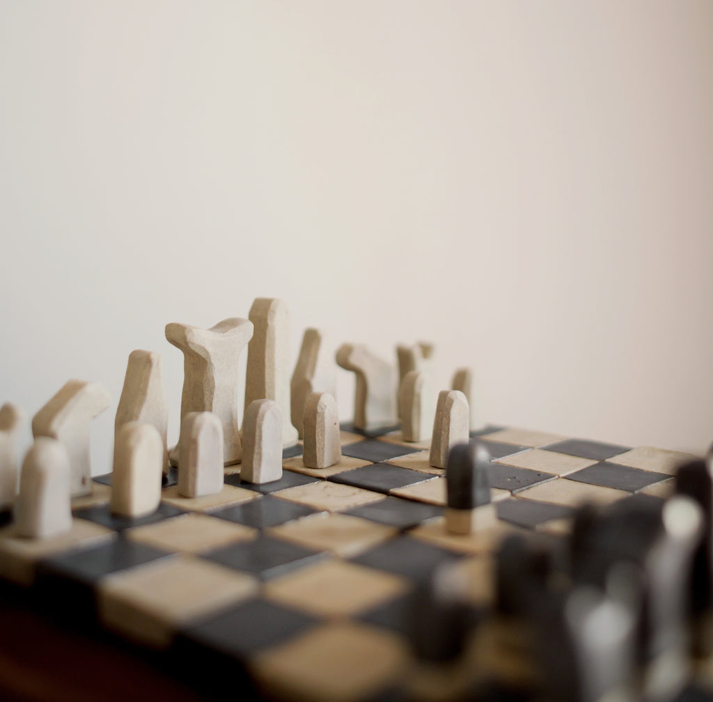 Handcrafted Ceramic Chessboard — Made to Order
