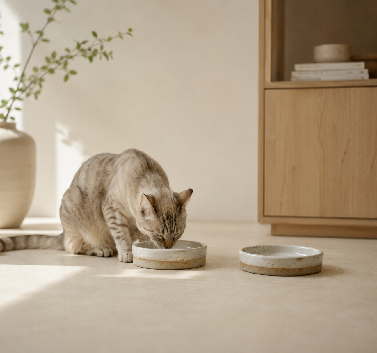 Morning Hush - Ceramic Pet Bowl set