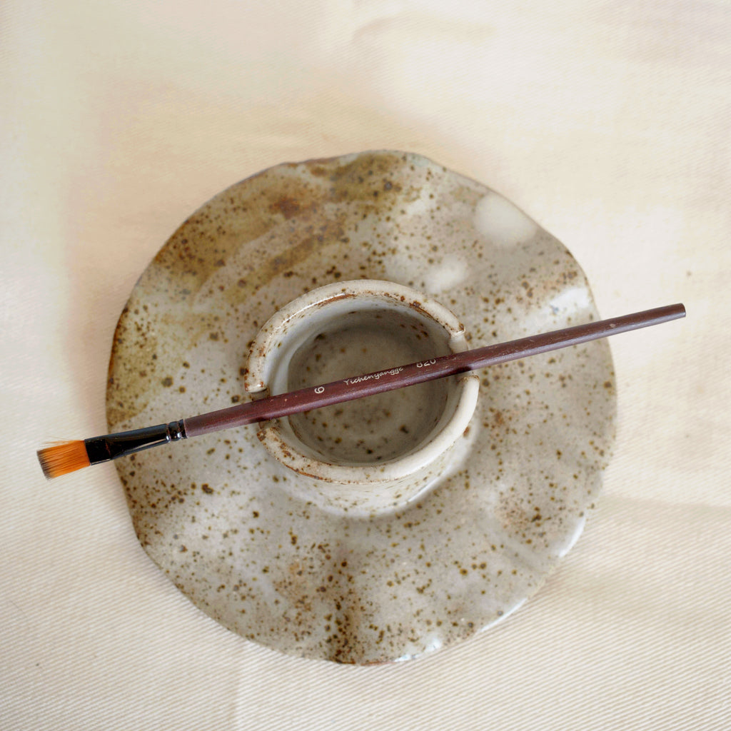 Morning Hush - Canvas Stone Ceramic Palette
