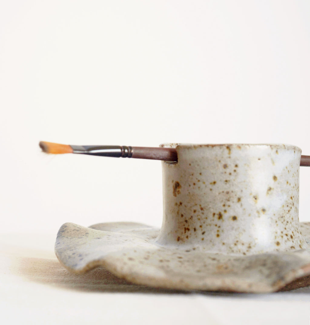 Morning Hush - Canvas Stone Ceramic Palette